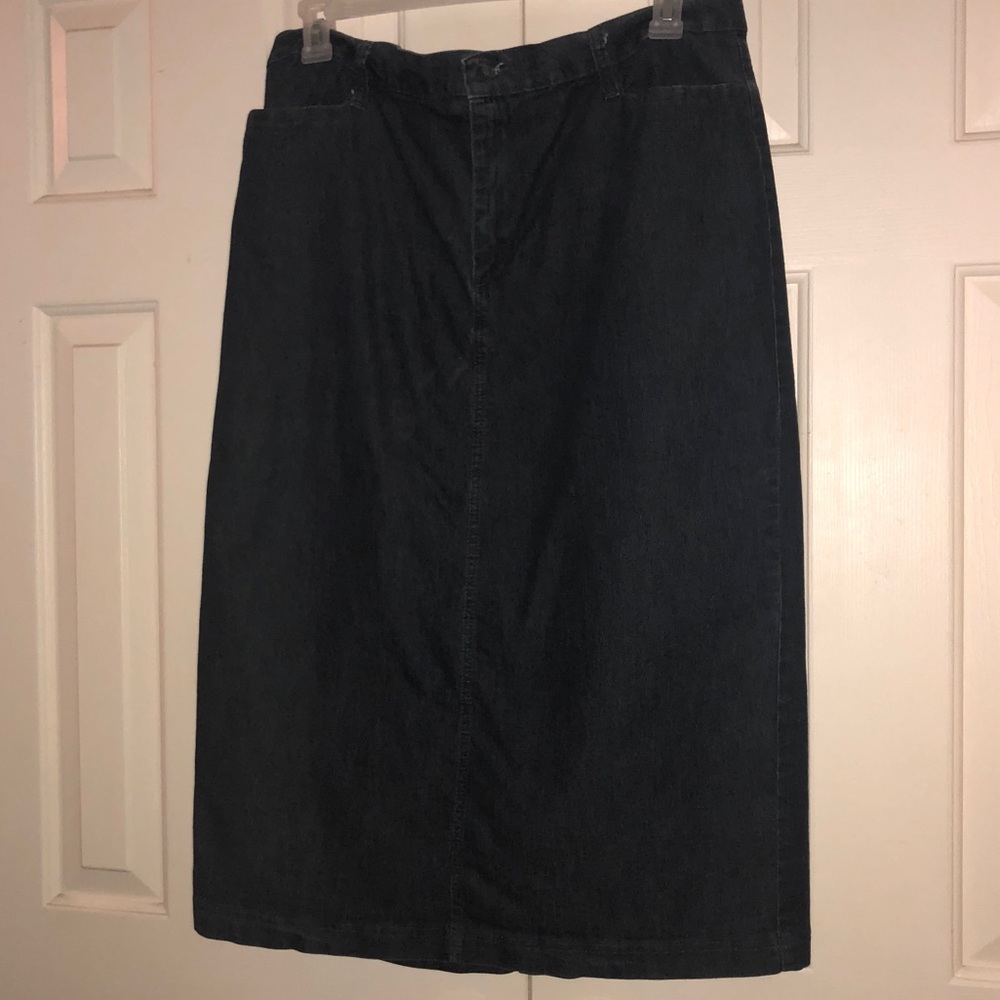 33 Inch long Blue Jean Skirt